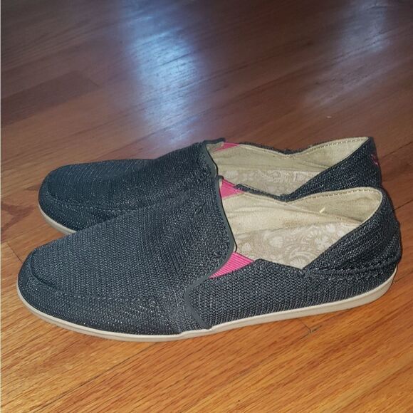 Olukai Waialua Gray Mesh Loafers - Picture 3 of 8